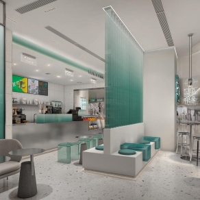 北欧奶茶咖啡店3D模型下载